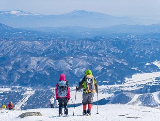 Two skiers