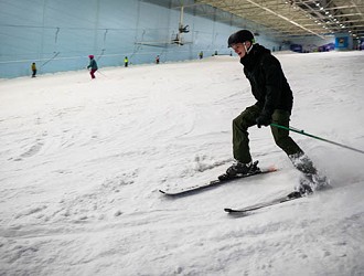 Skier on the slope at Chill Factor<sup>e</sup>